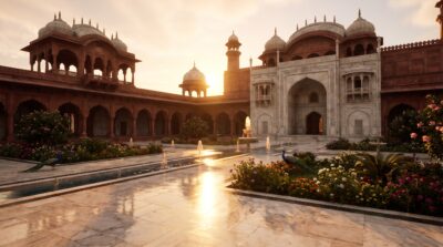 Royal Courtyard Wallpaper